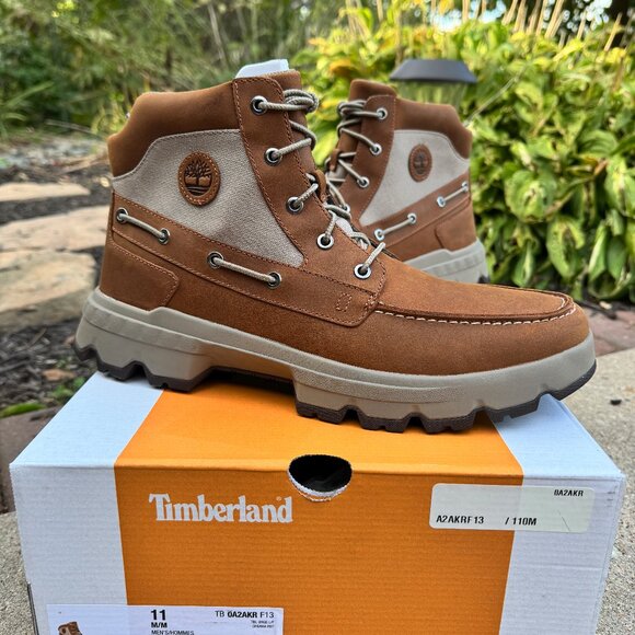 Timberland Ultra Boat Chukka Boots - Leather / Fabric - Rust Full Grain main image 5